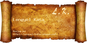 Lengyel Kata névjegykártya